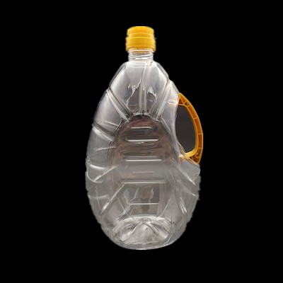 4L Transparent cooking oil PET Packing bottle with handle